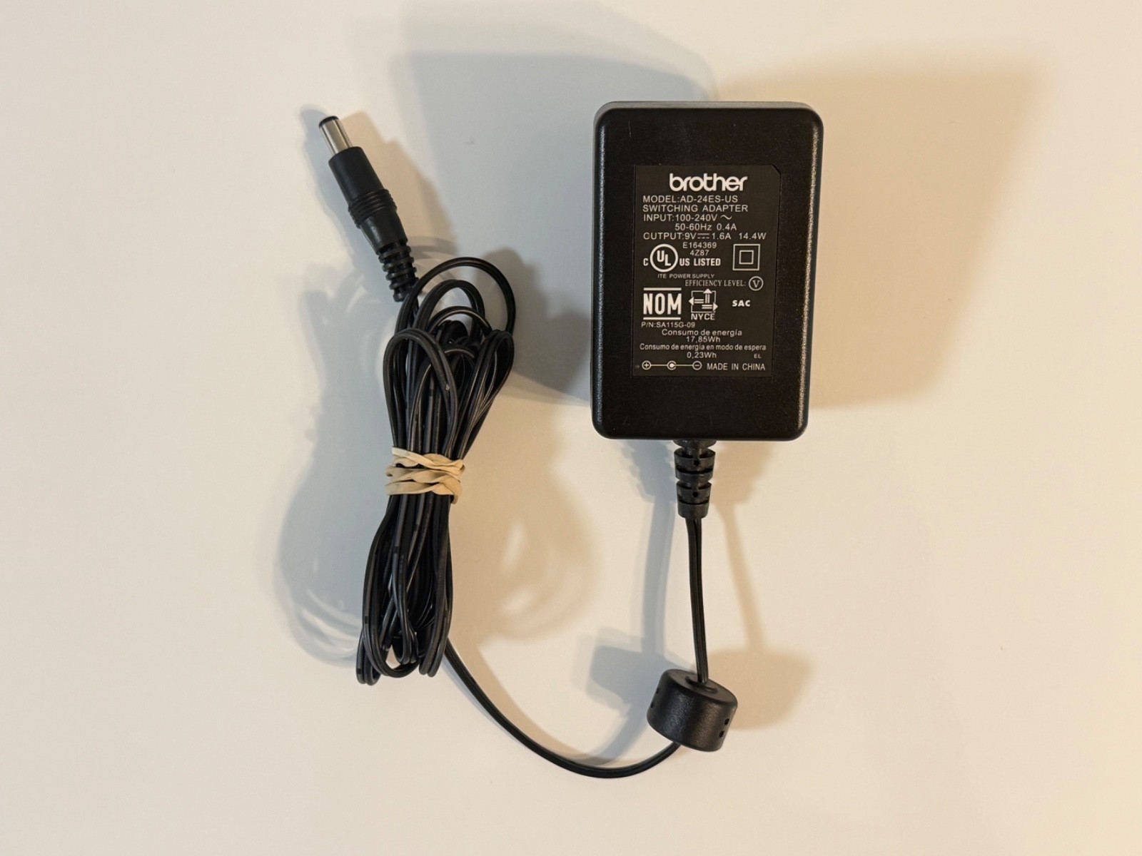 Genuine Brother AD-24ES-US AC Power Supply Adapter 9V 1.6A for P-Touch FAST SHIP