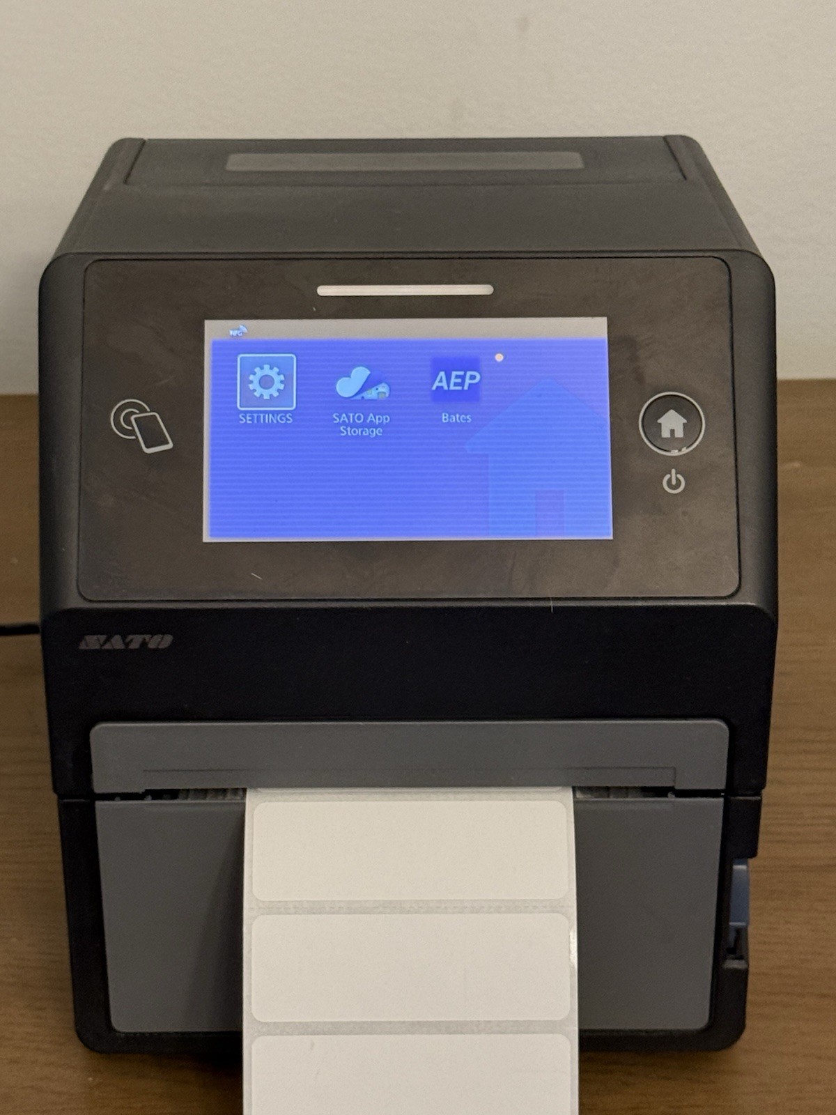 SATO CT4-LX 4″ Barcode Label Printer TT203 Ethernet USB 203 DPI TESTED w/ Cord
