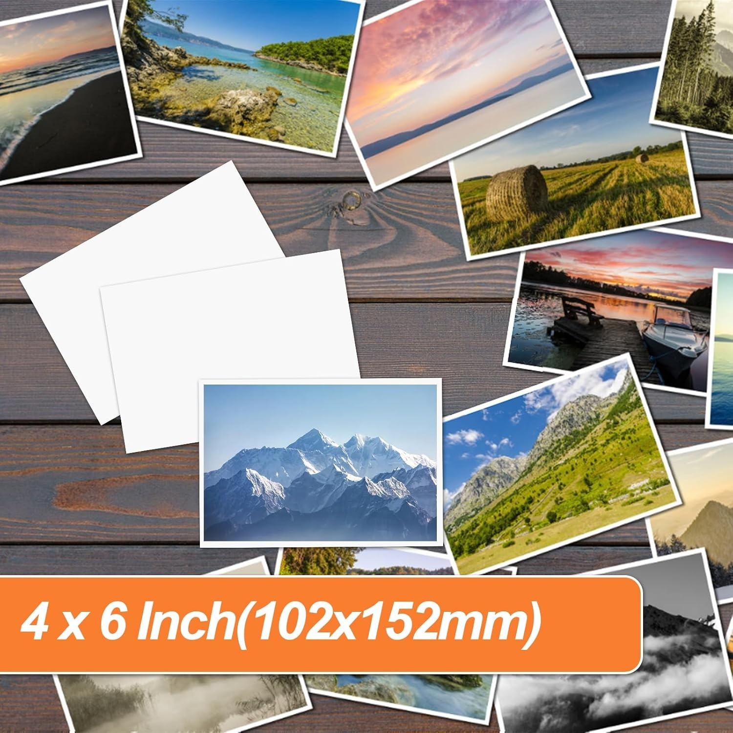 150 Sheets glossy photo paper, 4 x 6 Inch, photo paper for printer, photo printe