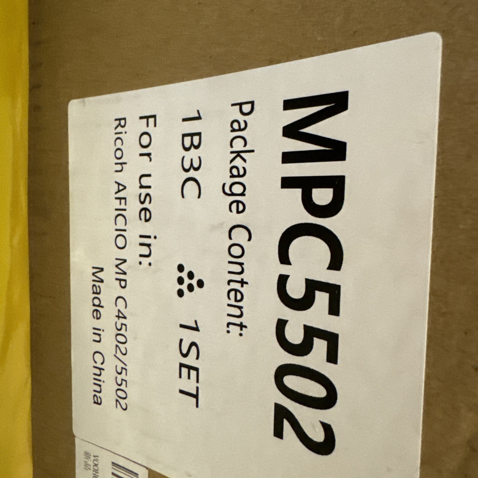 Toner Cartridge MP C306 MP C406 High Yield 842091 842092 842093 842094 MP C407