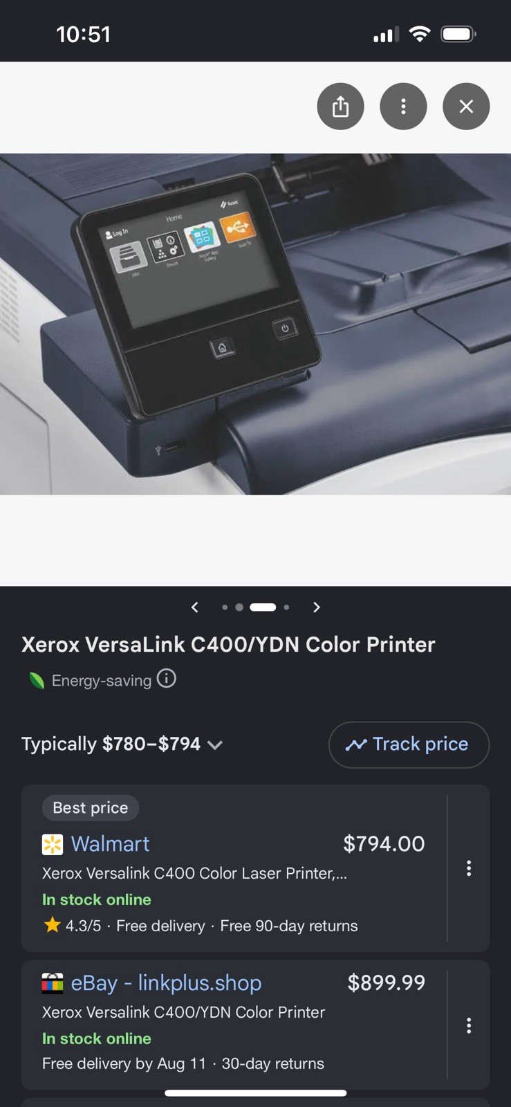 Xerox VersaLink C400 Color Laser Printer Duplex USB 36ppm 2GB 1200×1200