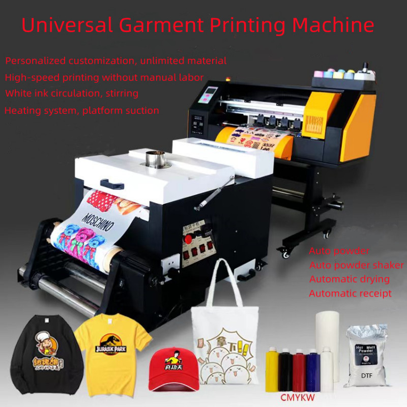 Double Head XP600 A3+ DTF Printer with Automatic Powder Shaking Machine