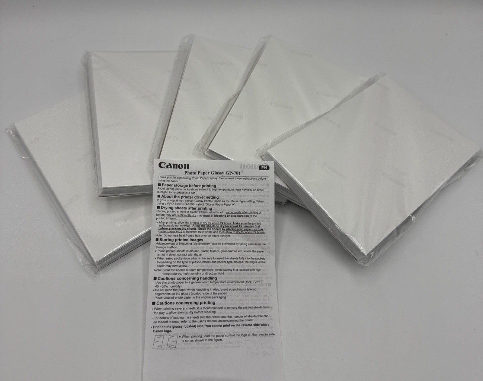 ✅ Canon Photo Paper Glossy GP-701, Total of 250 Sheets 4”x6” in the Lot