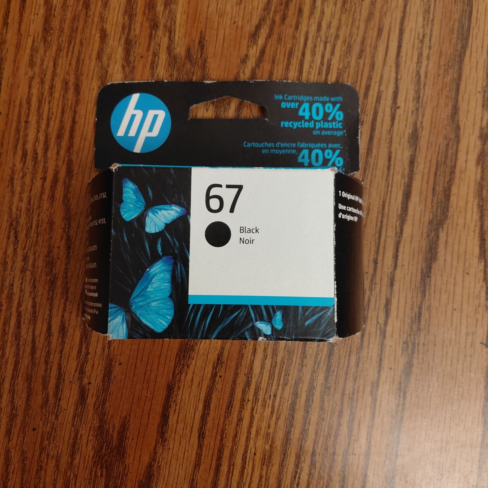 Genuine HP 67 Black Ink Cartridge Expired 03/2023 OEM Sealed