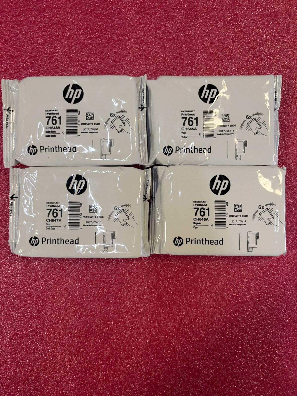 HP Designjet T7200 HP 761 CH645A – CH648A Set