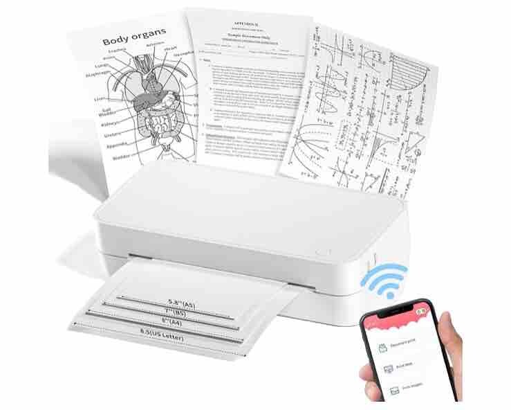 NEW Itari WiFi Thermal Printer S821 Inkless Wireless for Office – Home – School.