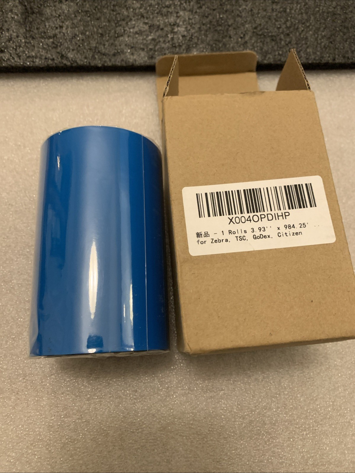 1 Roll 3.93” Premium Resin Enhanced Wax Ribbon