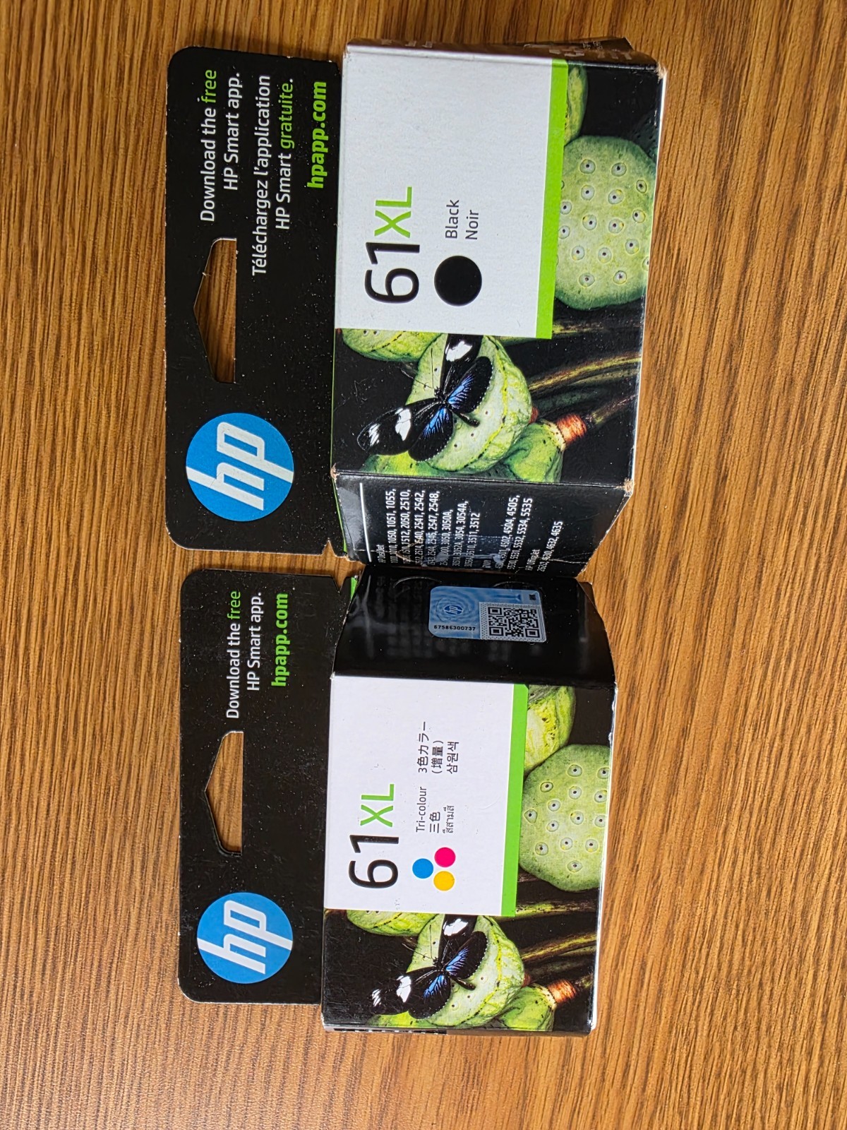 hp 61xl tri color ink cartridge genuine