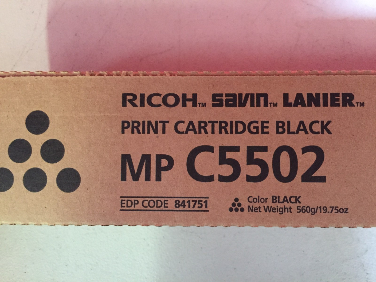 Ricoh 841751 Black Toner MP C5502 Genuine Genuine Sealed Boxed