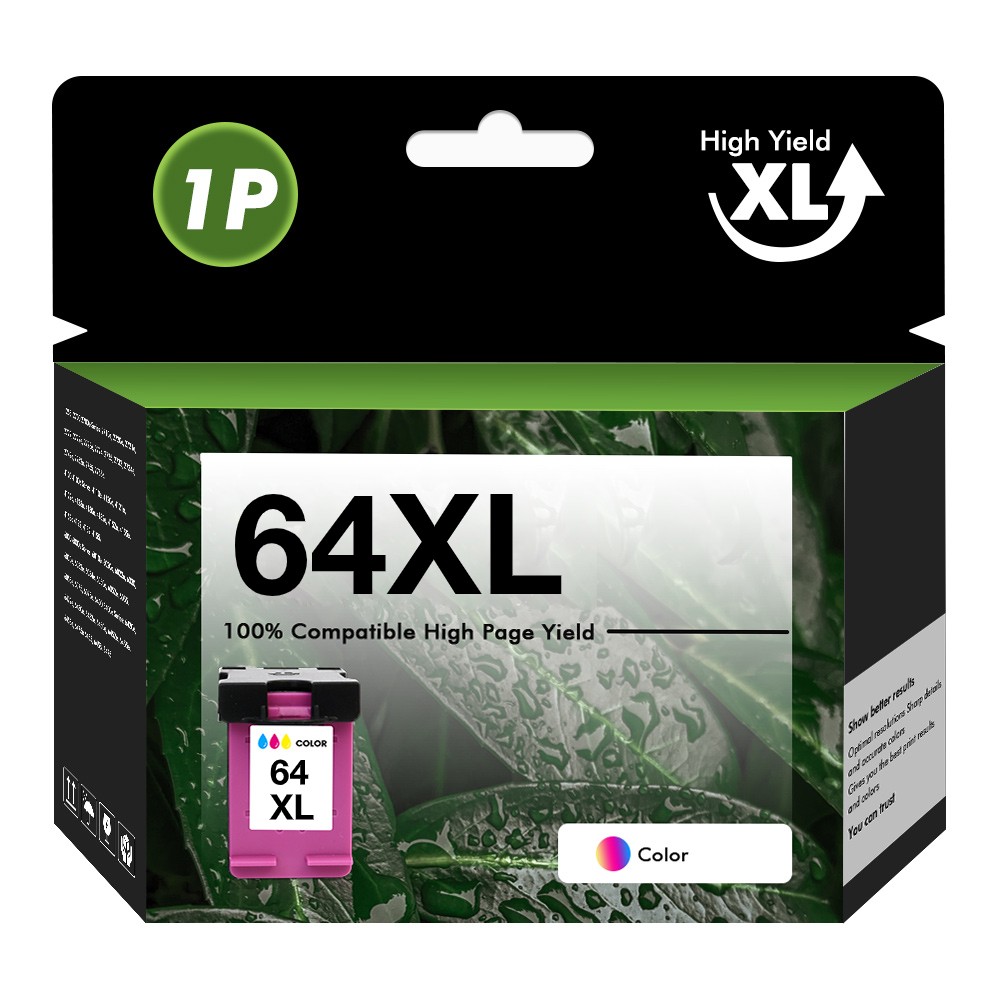 64XL Ink Cartridges for HP 64 XL Envy 7858 7855 7155 6255 7800 7164 6255 Combos