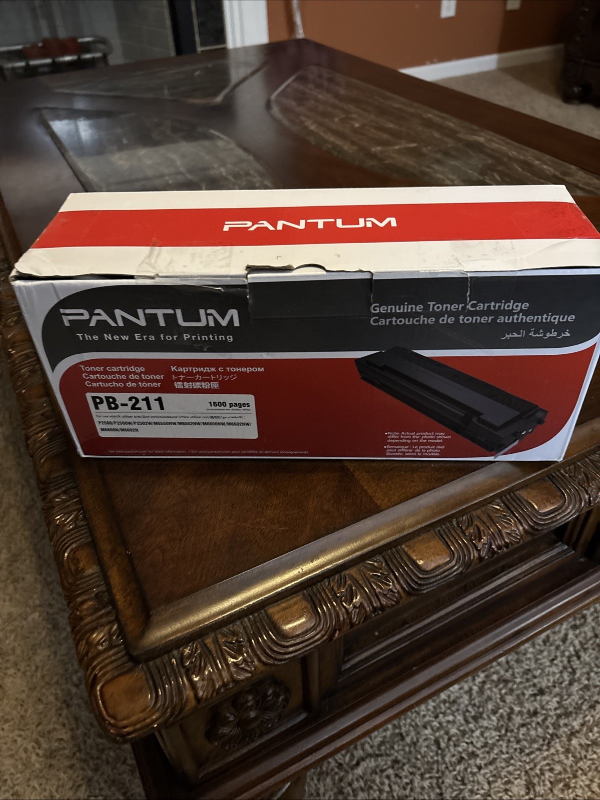 OEM Pantum PB211 Black Toner Cartridge Brand New