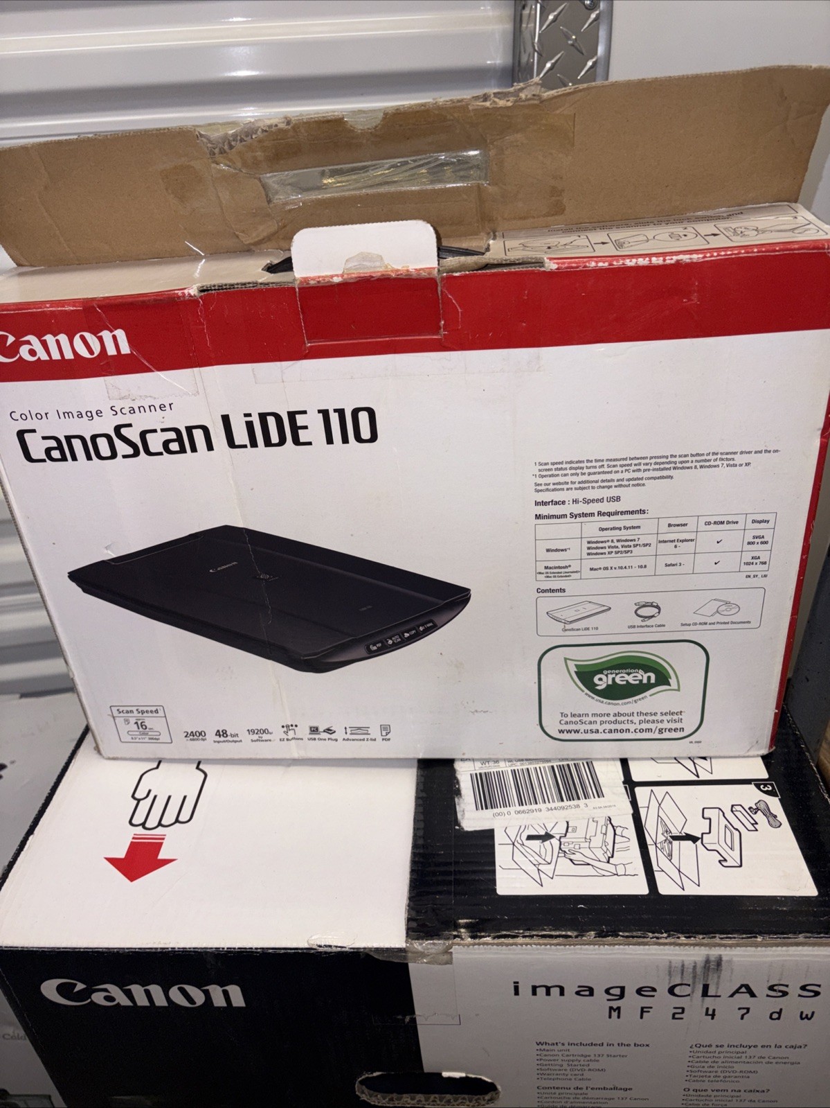 Canon CanoScan LiDE 110 Flatbed Scanner 2400 DPI USB Original Pack