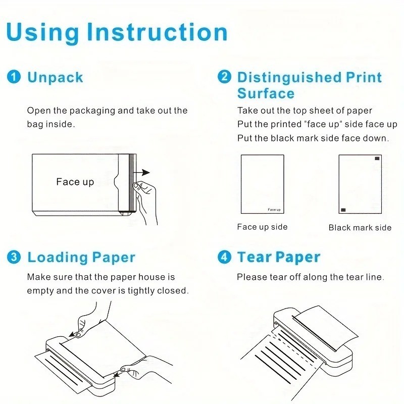 A4 Thermal Printer Paper, 100/200 Sheets, 21.01cm X 29.69cm