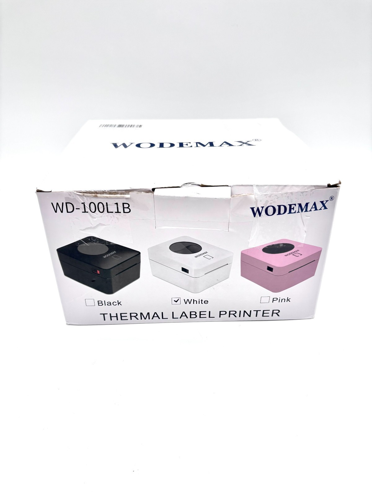 Wodemax White WD-100L1B 203DPI Thermal Label Printer
