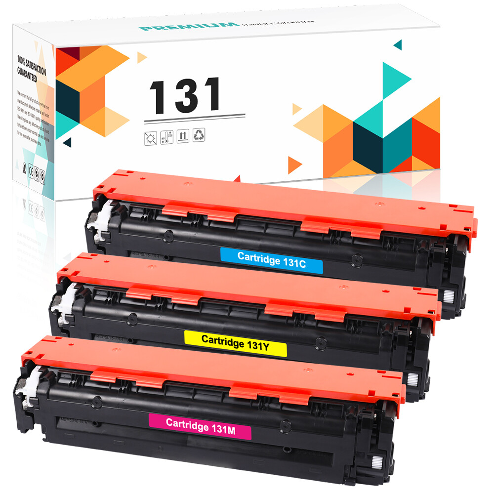 3PK Color Toner Compatible With Canon 131 imageCLASS LBP7110CW MF8280CW MF624CW