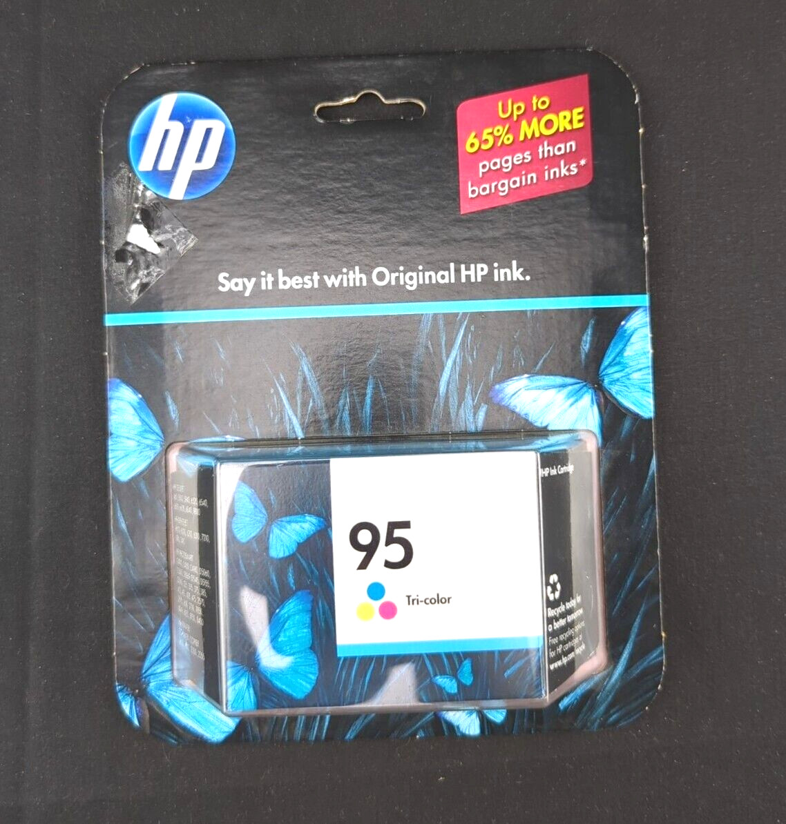 GENUINE HP 95 Tri-Color Single Ink Cartridge NOS Sealed C8766WN EXP 3/13 NEW OEM