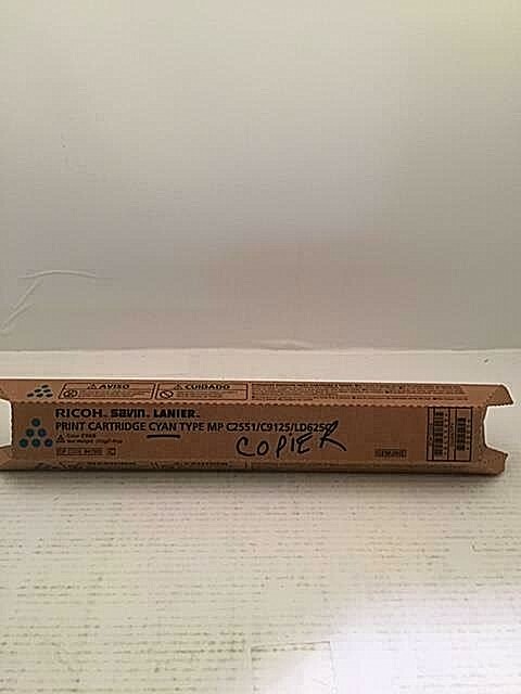 RICOH LANIER SAVIN GENUINE 841503 CYAN TONER FOR MPC2551/C9125/LDC625