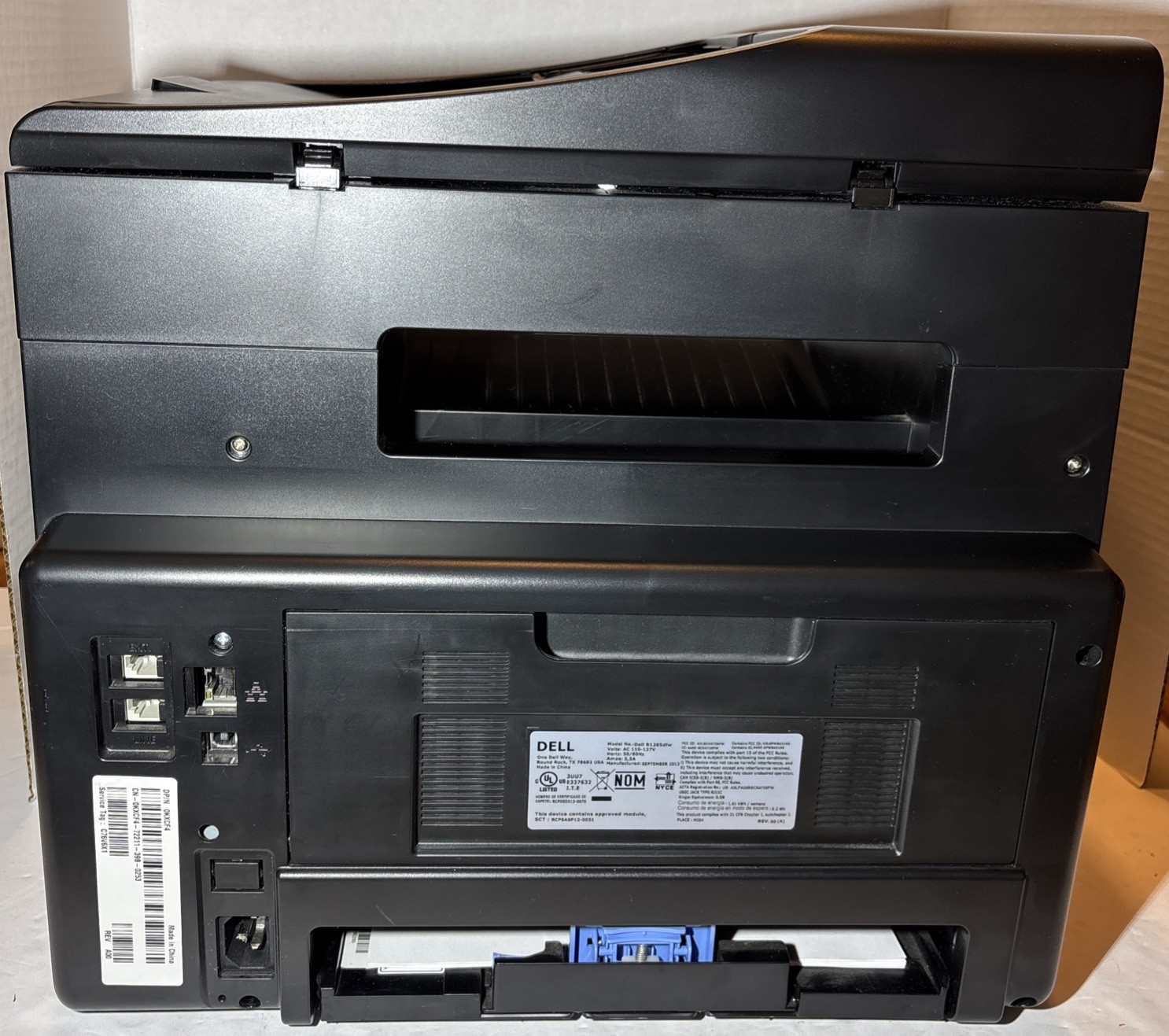 Dell B1265dfw Mono B/W Laser Printer—Tested—Used—SEE BELOW—SHIPS IN 24 HOURS—