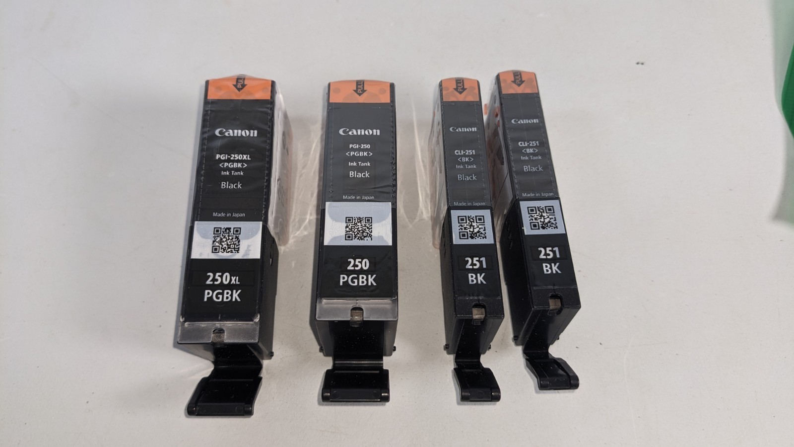 Canon PGI-250XL And 250 / 251 Black Ink PGBK Lot Of 4 – New – No Box