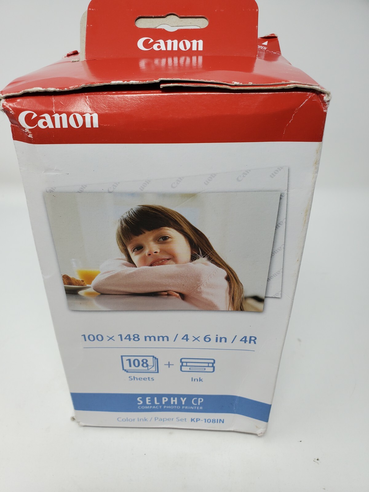 Canon KP-108IN Selphy 4×6 Color Ink Paper Set 108 Sheets with 3 Toners 3115B001