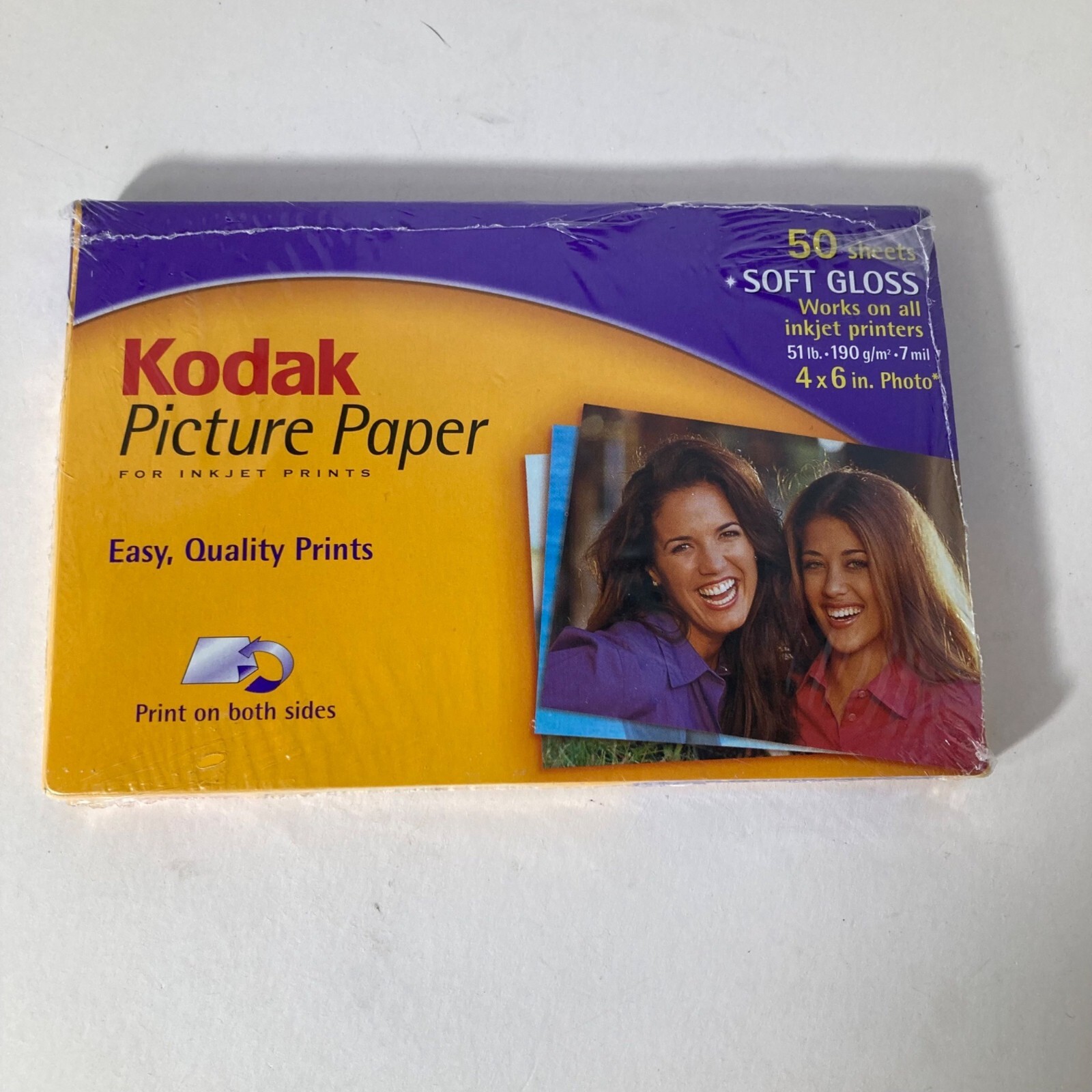 Kodak Picture Paper Inkjet Prints Soft Gloss 4 x 6″ 50 Sheets NIP