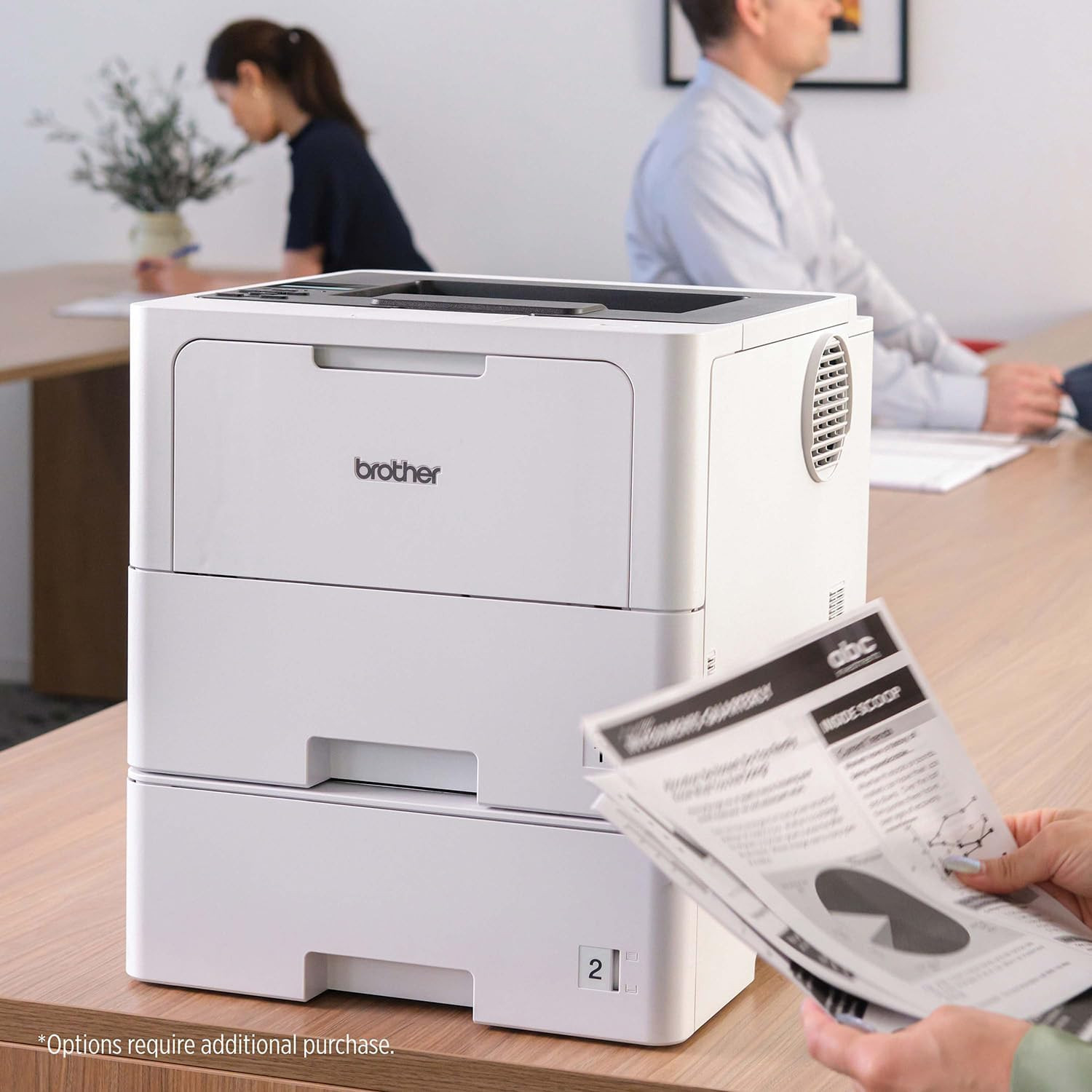 Brother Professional Laser Printer with High-Speed 50 Ppm Output, Advanced Secur