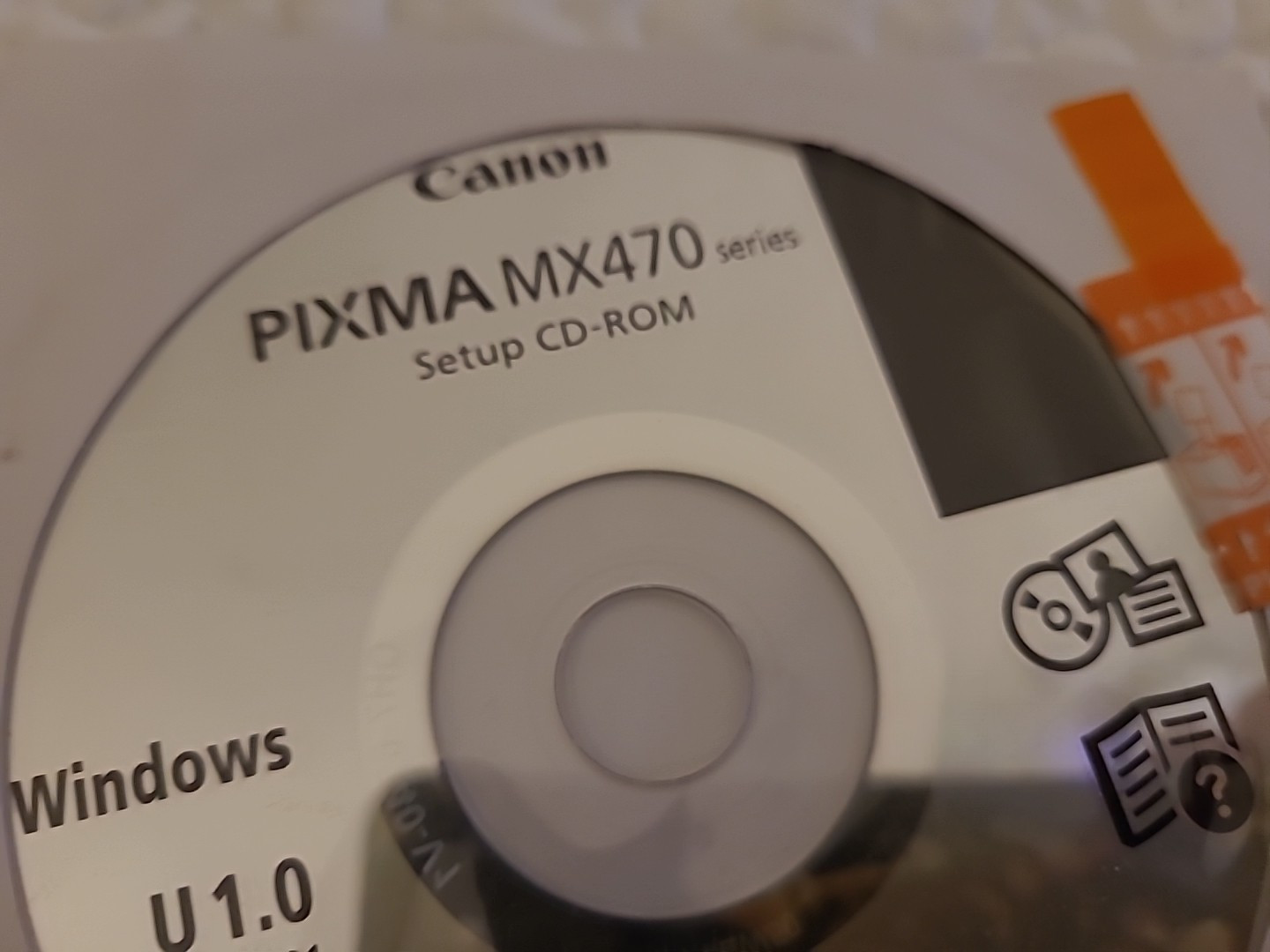 CANON Pixma MX470 Setup CD-ROM Windows U 1.0 QH7-6240-01 NEW Rare