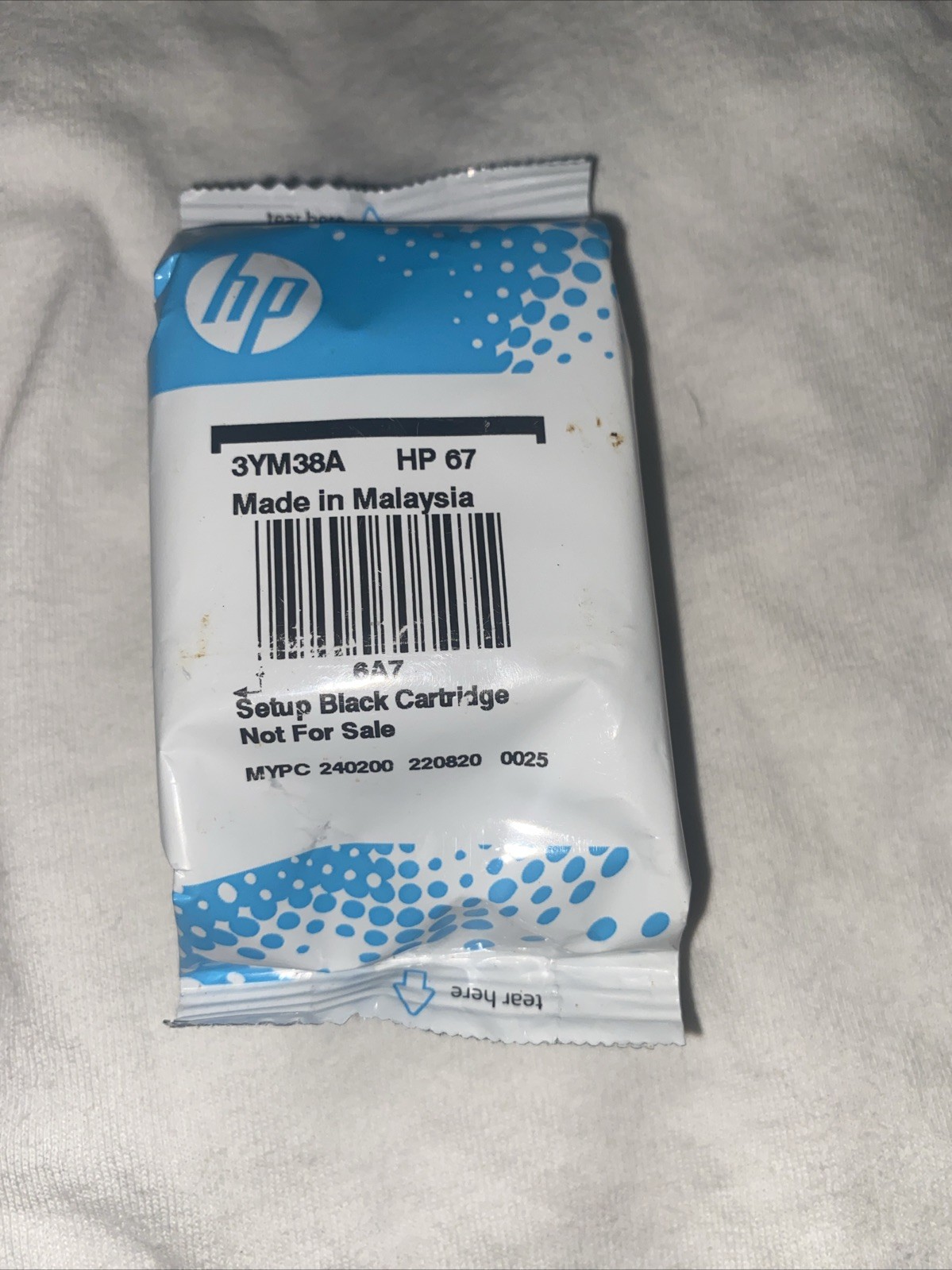 Genuine HP 67 BLACK Standard Ink Cartridge **NEW SEALED** No Box