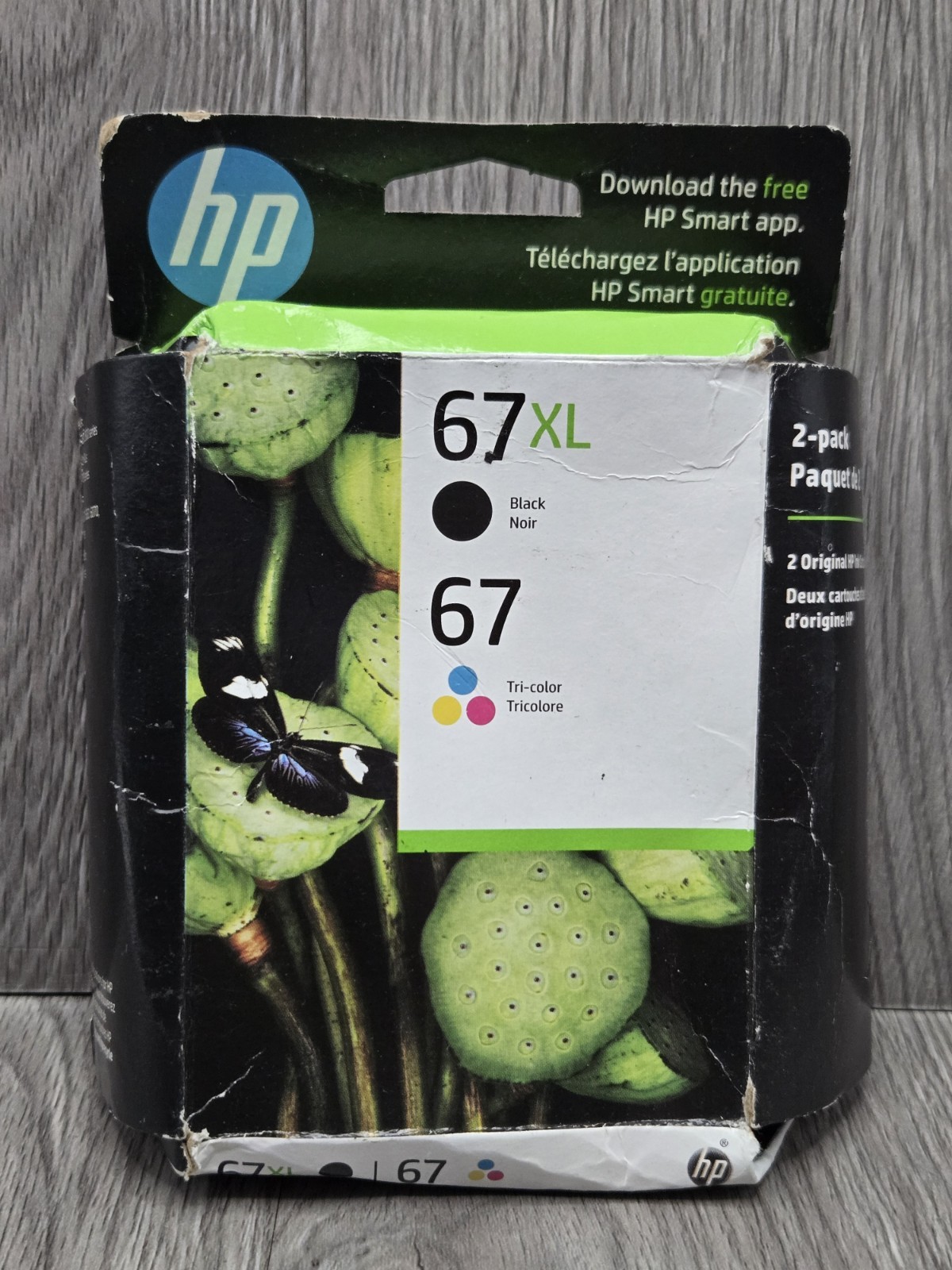 HP N9H67FN (62XL + 62) Black High Yield and Tri-Color Combo Pack Cartriges