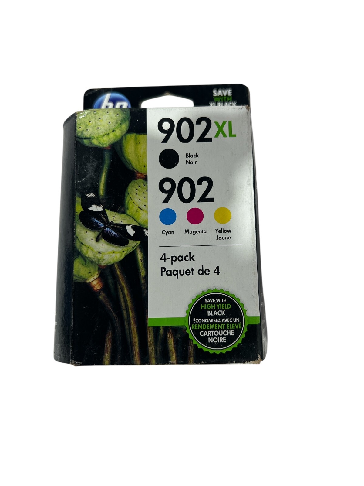 New Genuine HP 902XL 902 Black Color 4PK Ink Cartridges OfficeJet Pro 6954