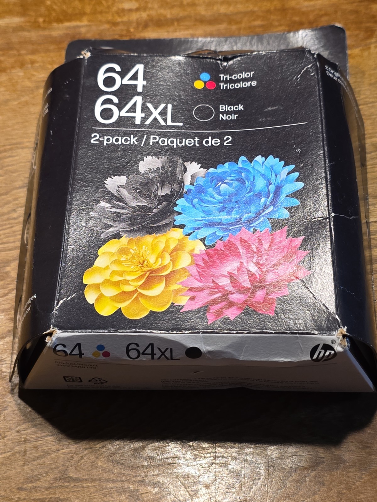 HP 64XL Black & Tricolor Combo Ink Cartridges X4D93BN Exp JAN 2028 Genuine OEM