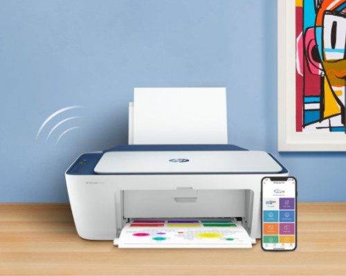 New HP 2742e/2742 All In One Wireless Printer-Copy-Scan+Free SetupINK-Green/Blue