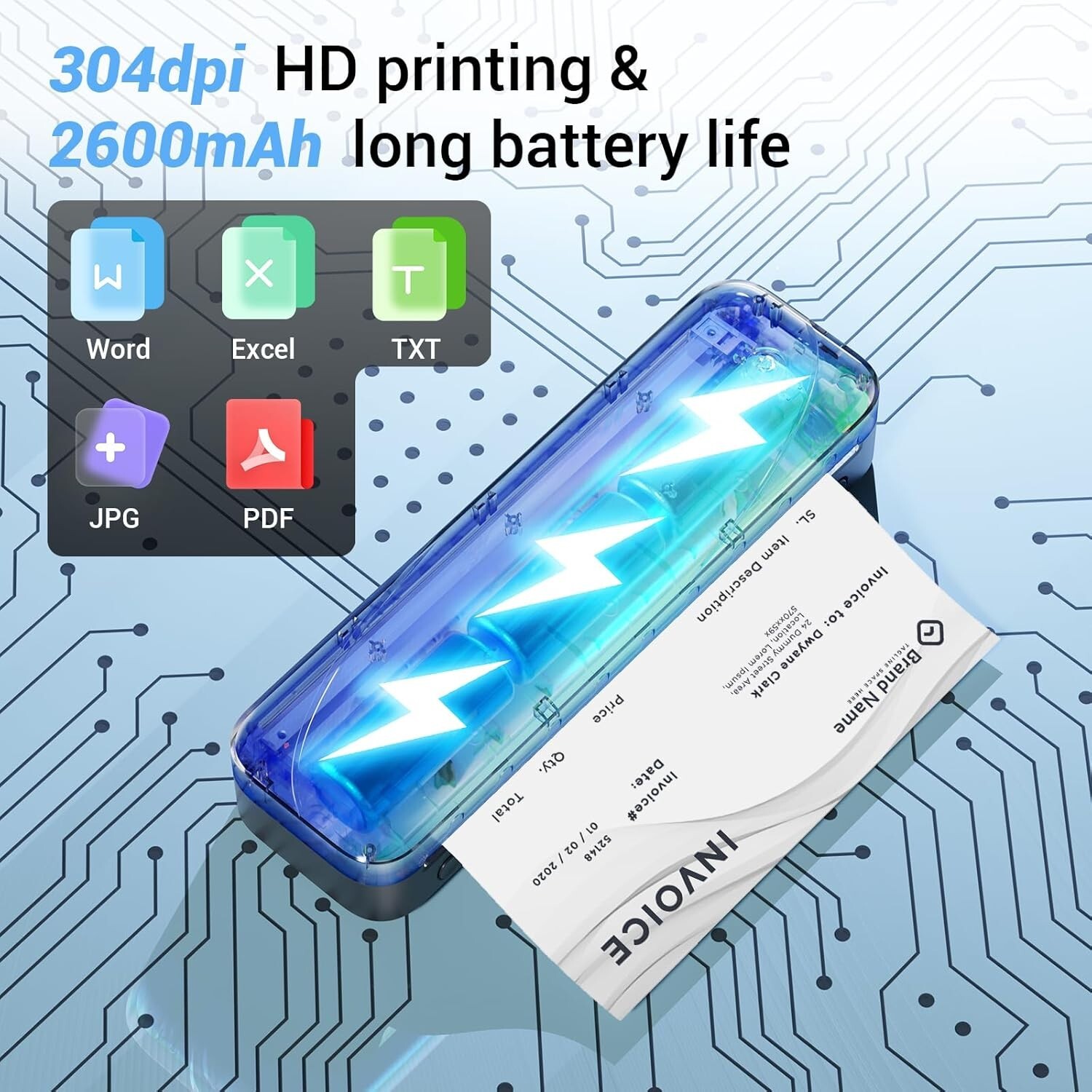 Phomemo M833 Thermal Printer Portable Mobile Inkless Printer for A4/USLetter LOT