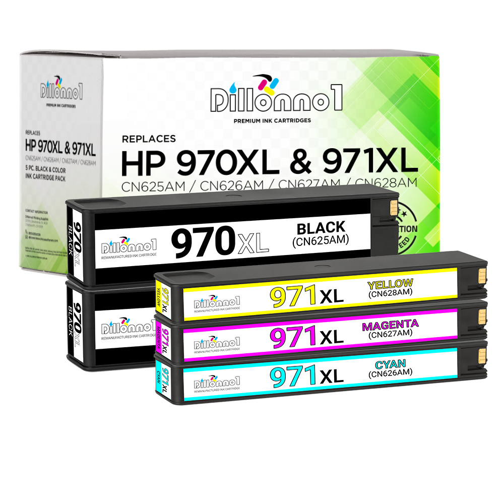 For HP 970XL 971XL BCMY Cartridges for Officejet Pro X451 X476 Printers Lot