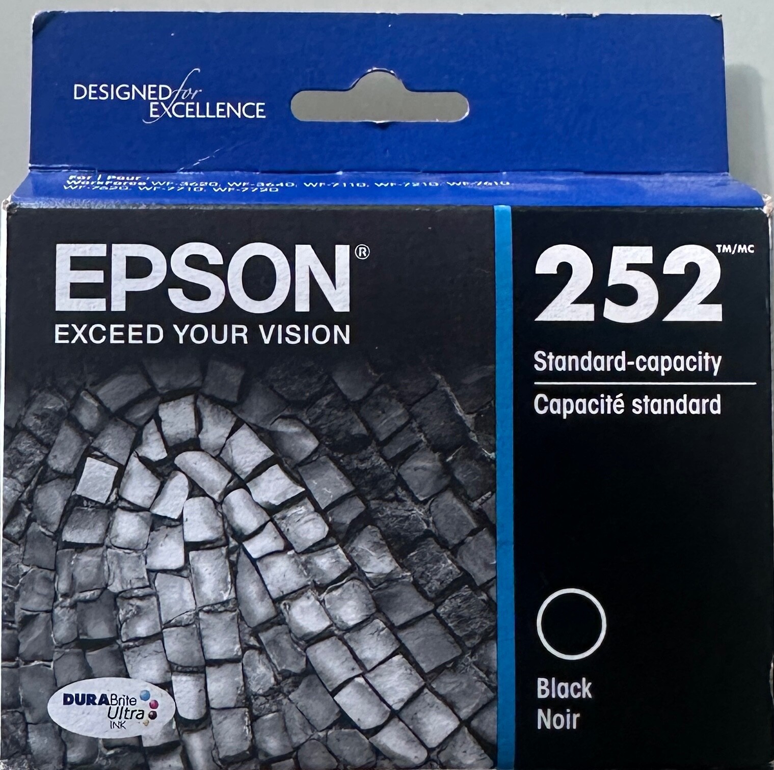 Genuine Epson 252 Standard Capacity Black Ink Cartridge New Exp 11/2026