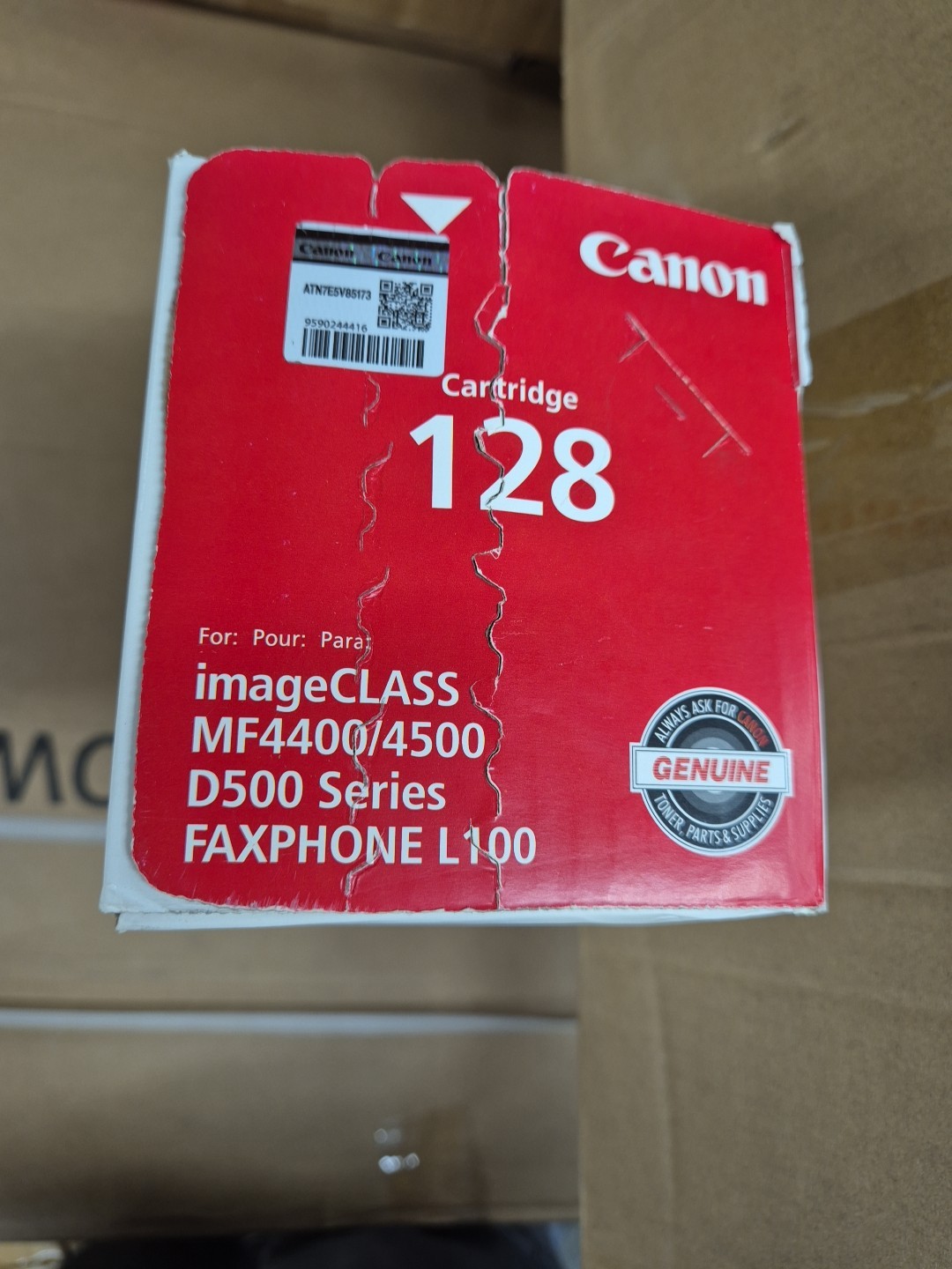 Canon Genuine 128 Black Toner Printer for Cartridge D500 Series