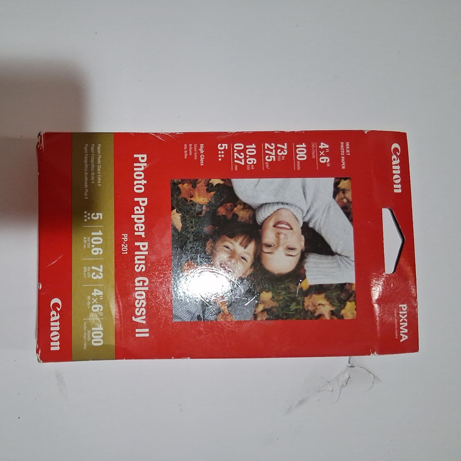 NEW Lot OF 5 Canon PP-201 Photo Paper Plus Glossy 4×6 inch 100 Sheets Each New