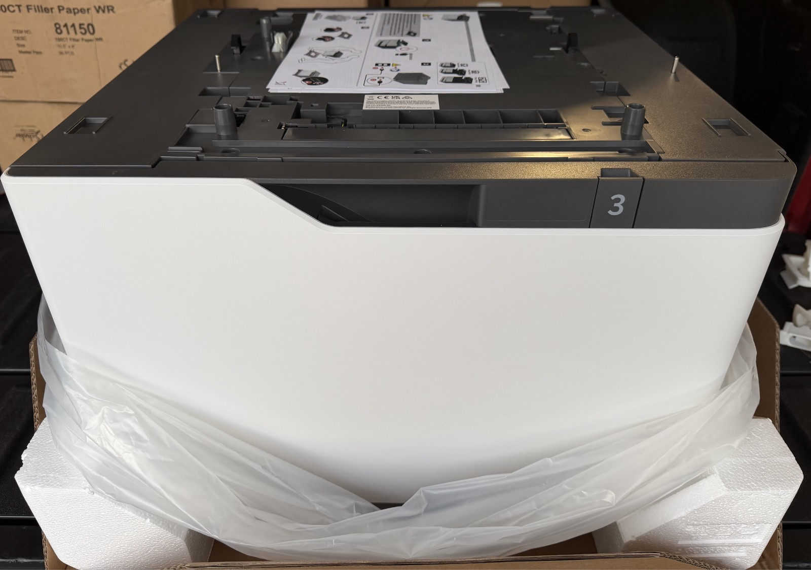 Lexmark 2100-Sheet Tray 25B2950, MX822/MX824/MX826/XM7355/XM7365/XM7370