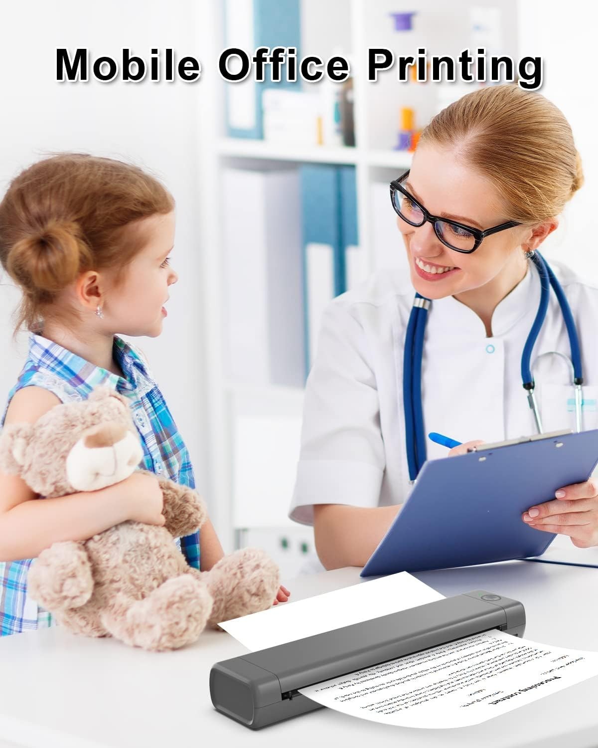 Travel-Friendly Inkless Printer – High-Quality Bluetooth Thermal Printing