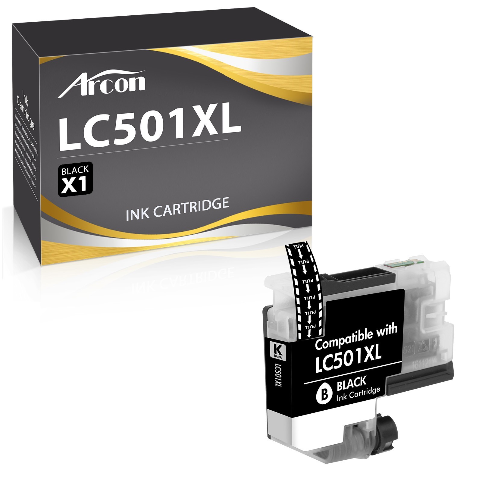 Compatible LC501XL Black Ink Cartridge with Brother MFC-J1260DW J1360DW J1410DW
