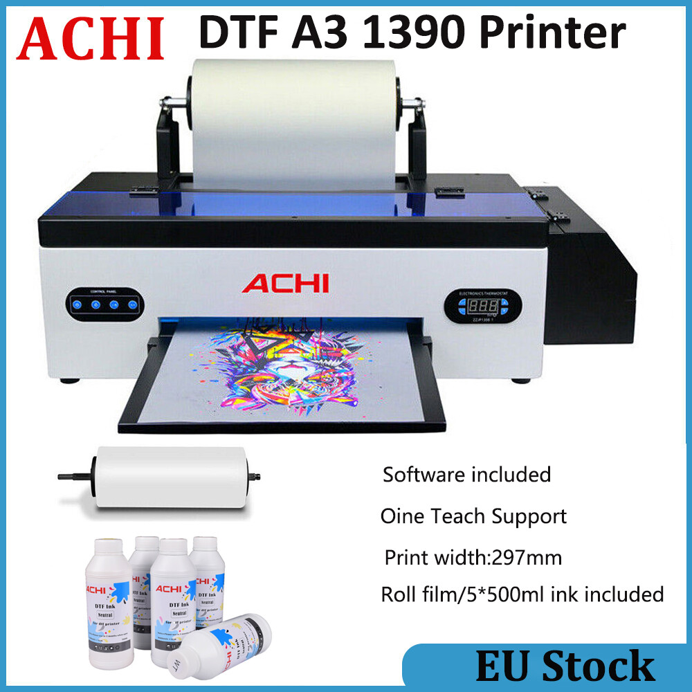 A3 DTF Printer 1390 Direct to Film T-shirt DIY Printer Home Business 500ml INK