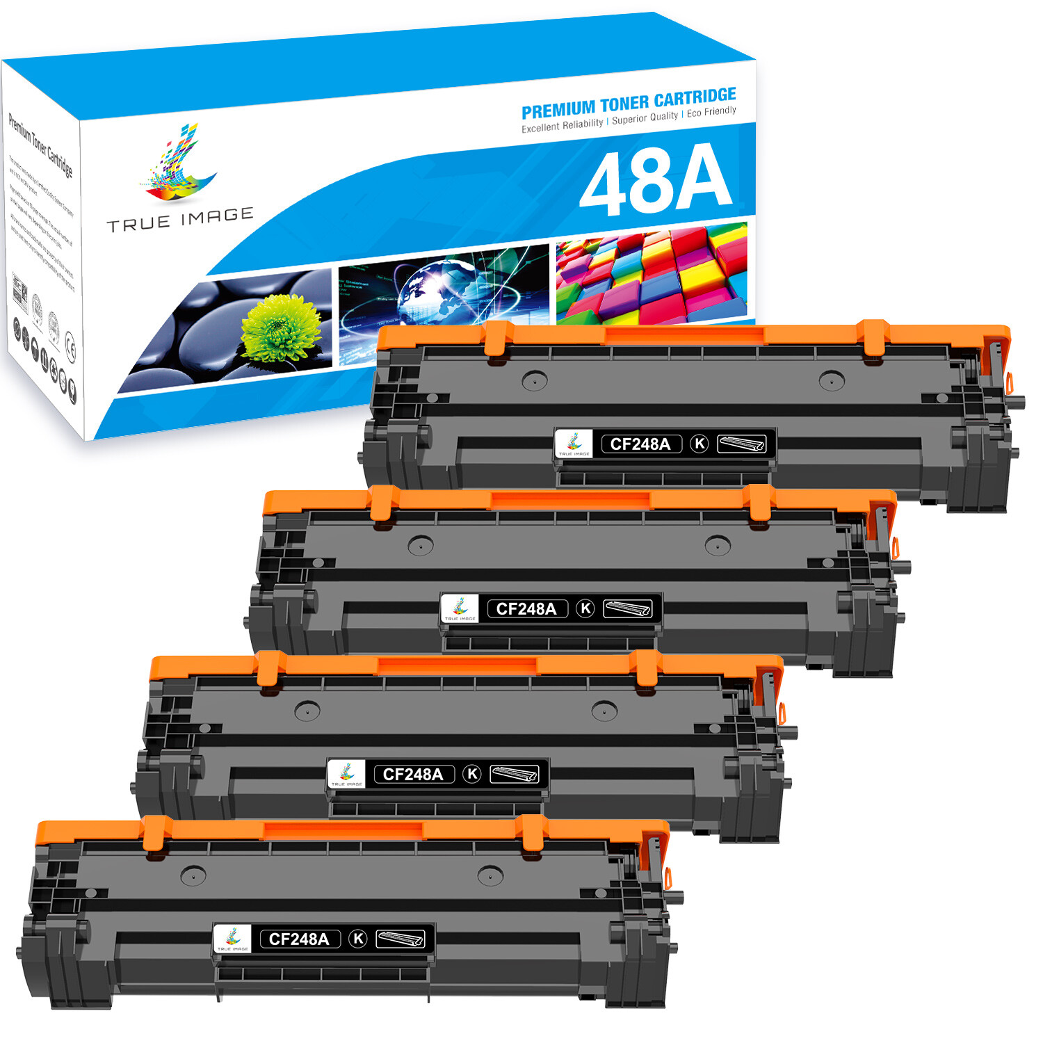 4x CF248A Toner Cartridge For HP 48A Laserjet Pro M15W MFP M29W M28W M16W M28a