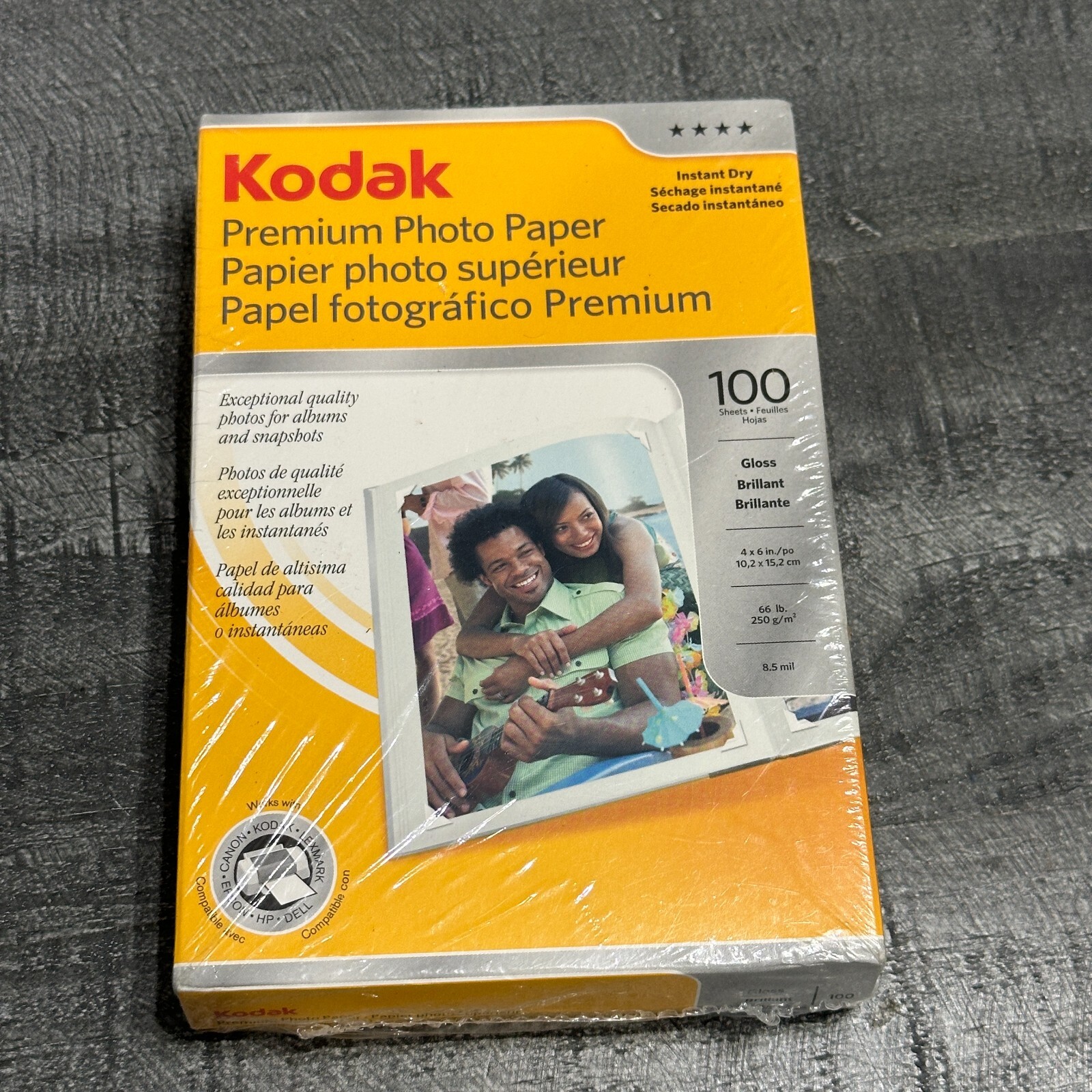 Kodak Premium Photo Paper Gloss 4″x6″ Pack of 100 Count Instant Dry NEW IN BOX