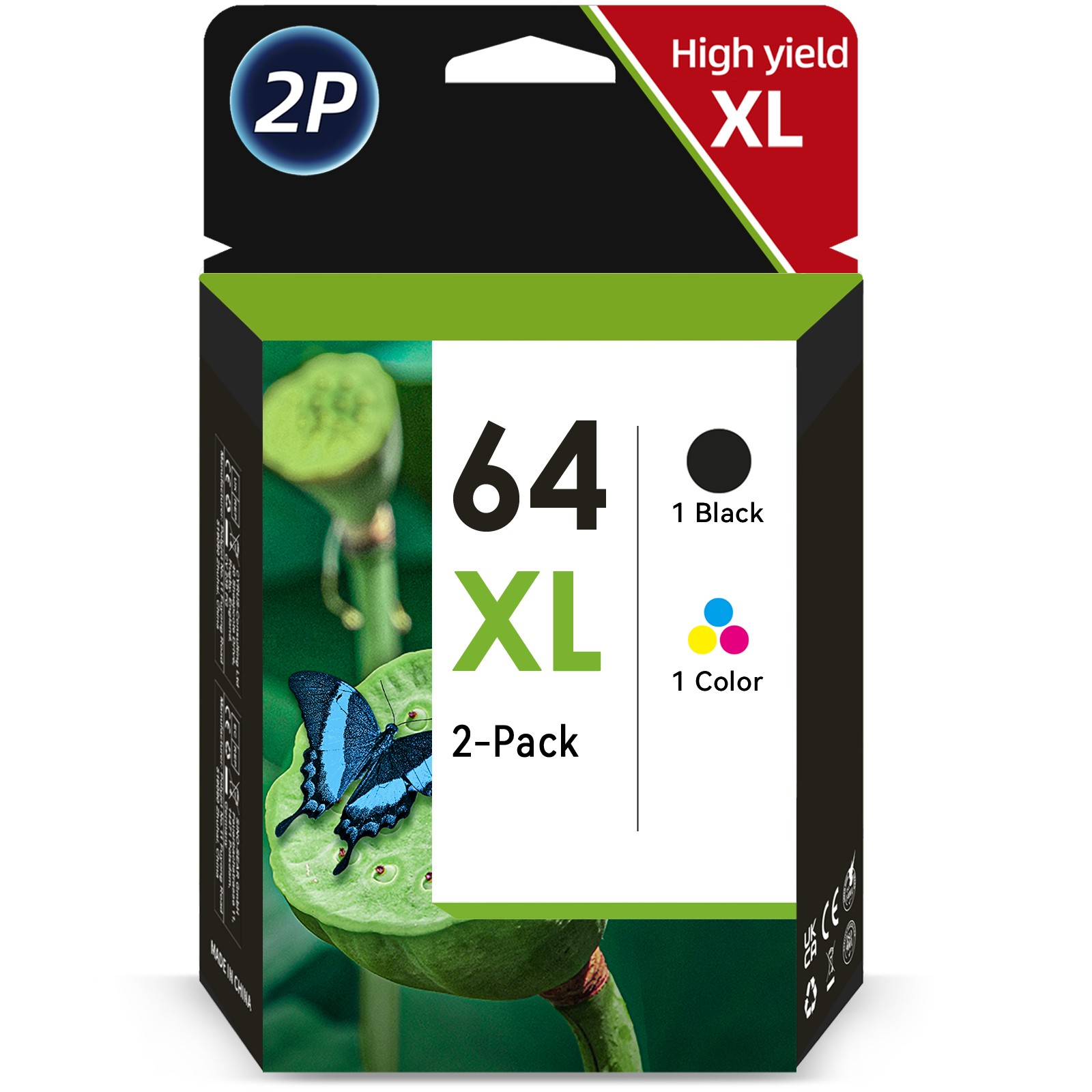 64XL Ink Cartridges for HP 64XL ENVY Photo 7830 7155 6255 6255 6220 7164 Printer