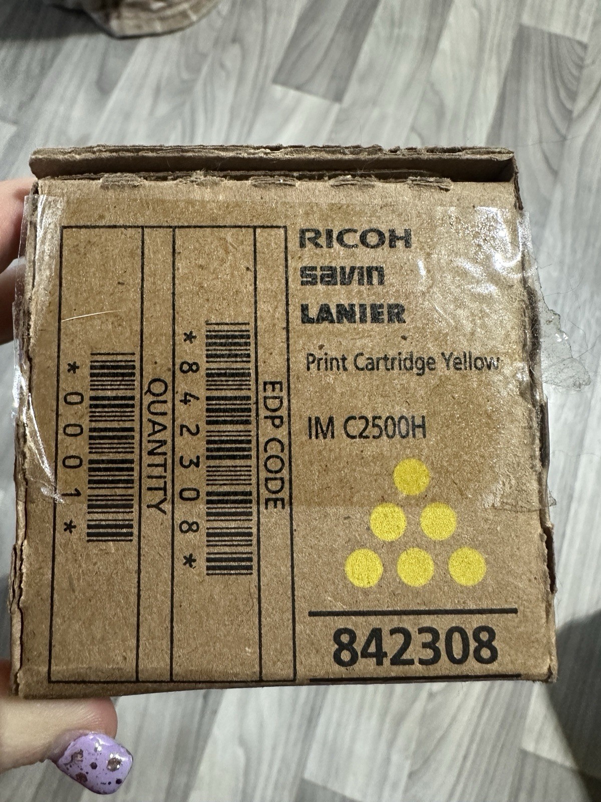 Ricoh IM C2500H 842308 Yellow High Yield Toner Cartridge Genuine New Sealed Box
