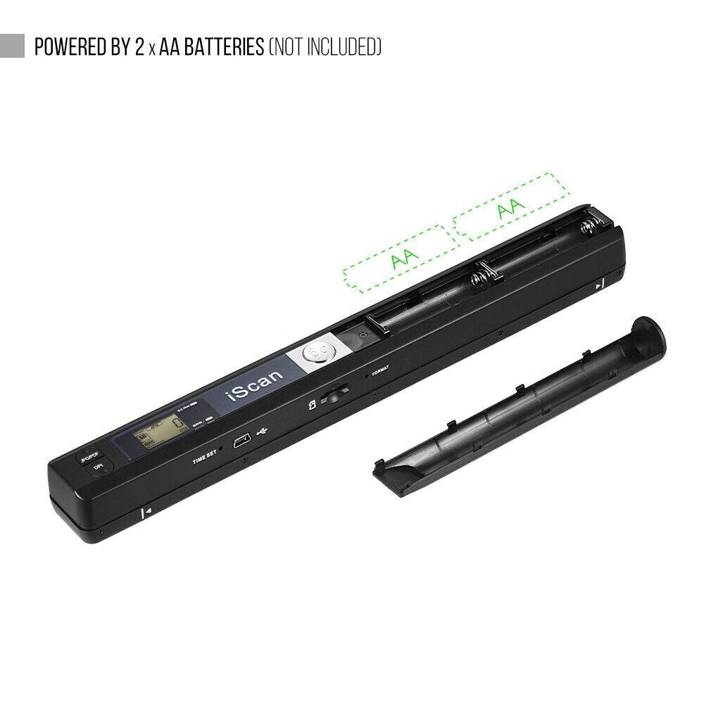 Mini Portable Handheld iScan 900 DPI Document Book Photo A4 Color Scanner