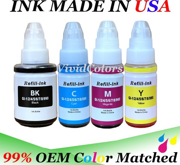 Refill Ink Bottle Set Compatible for Canon GI-290 PIXMA G4210 G4200 G3200 G2200