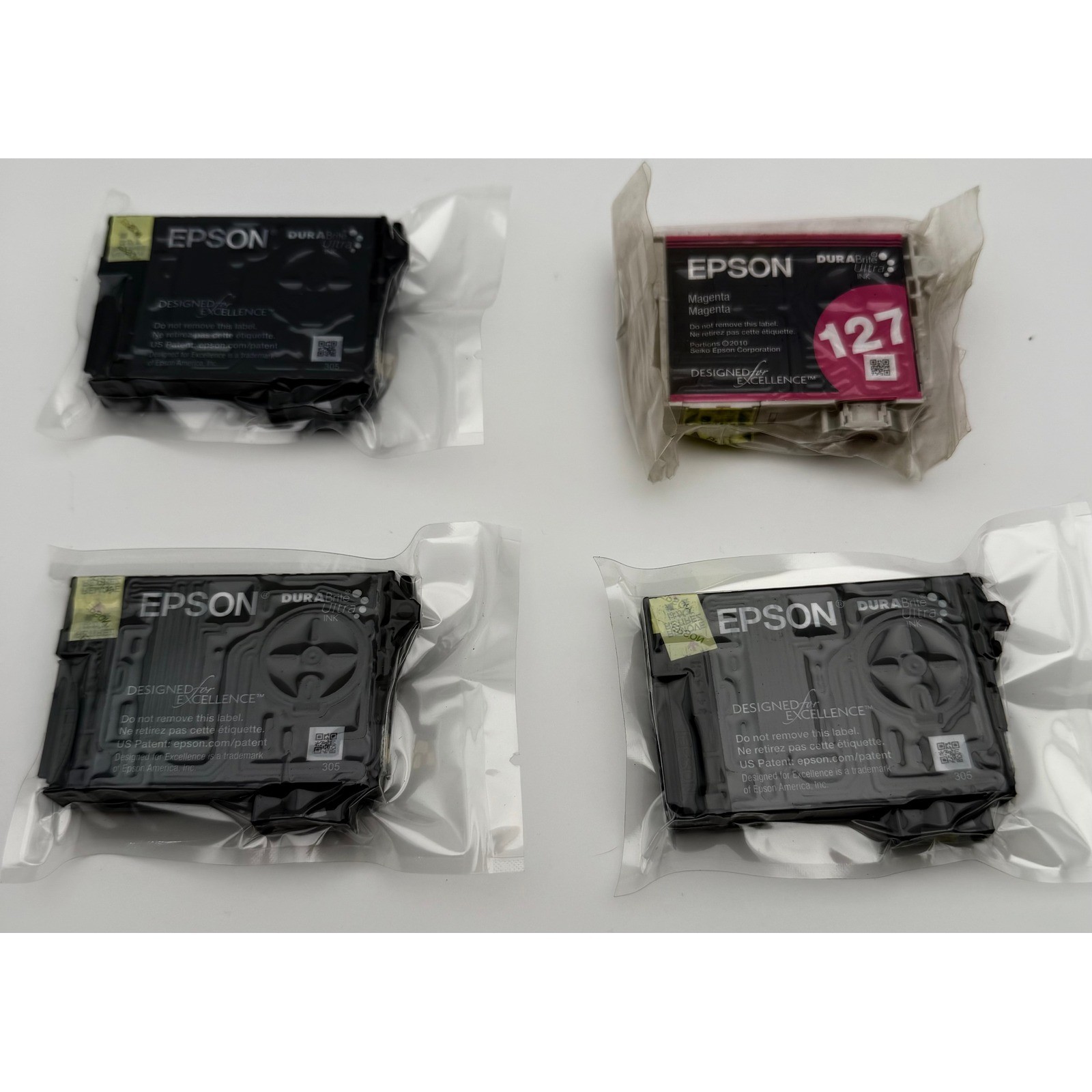 Epson DURABrite Ultra Ink Cartridges Mixed Lot 288 Black Cyan Yellow 127 Magenta