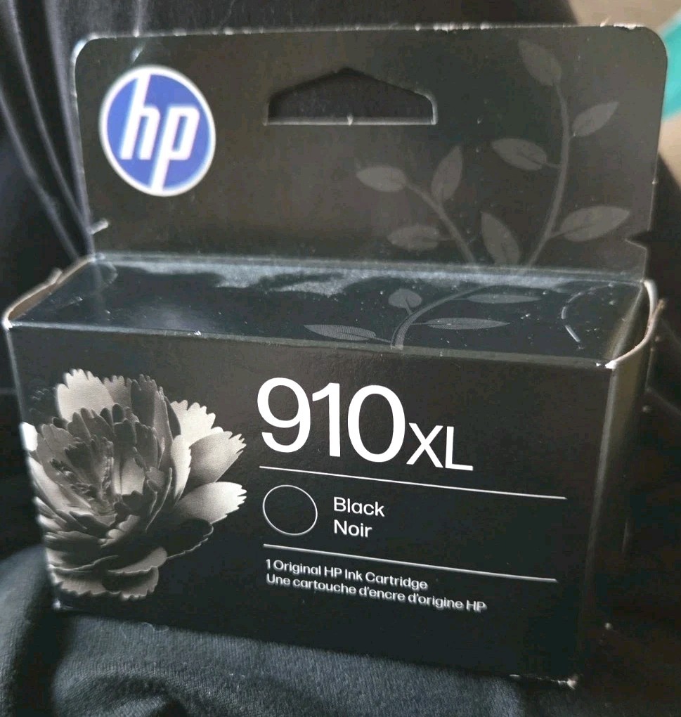 HP 910XL Black Ink Cartridge 3YL65AN New Sealed Box Oct 27