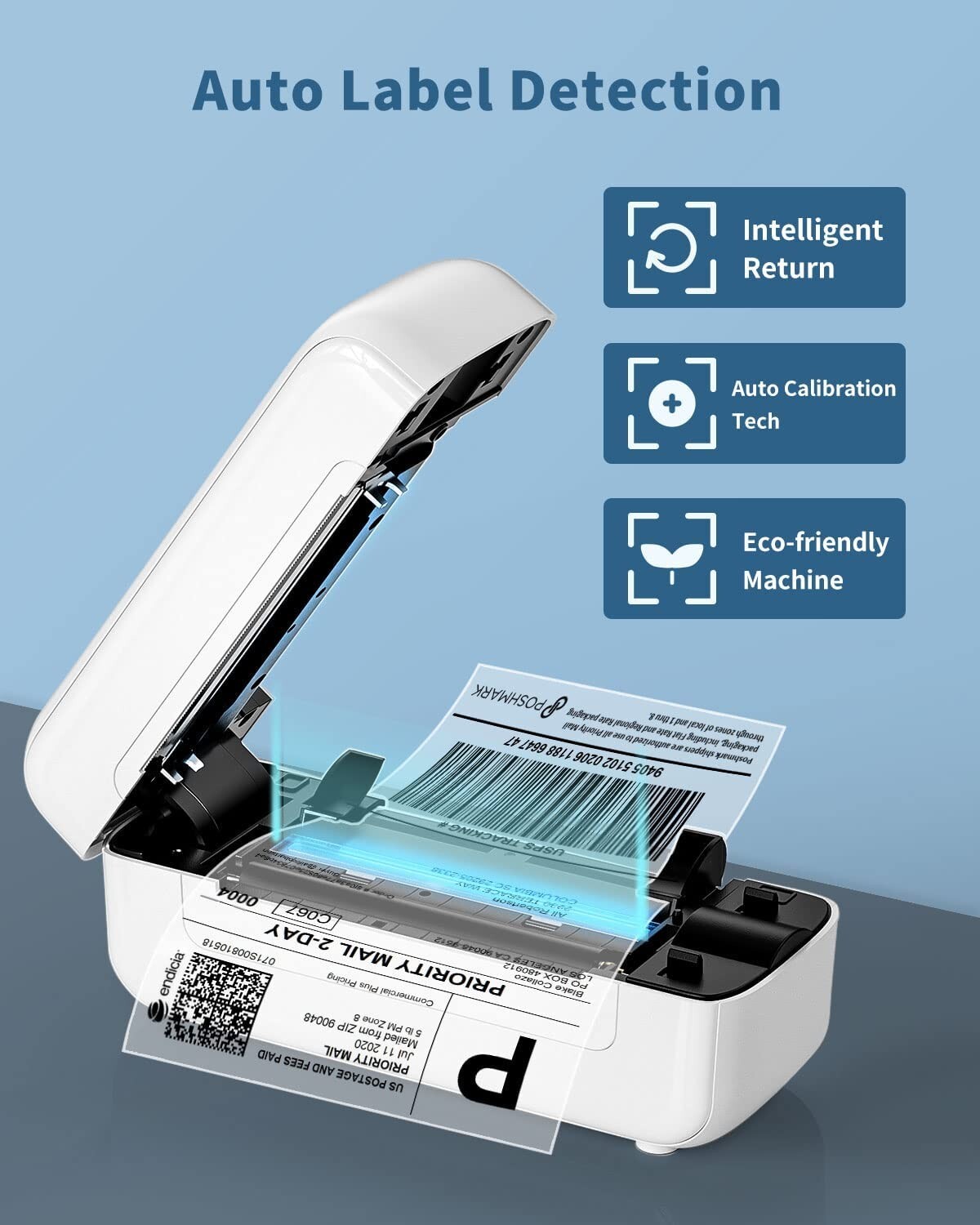 Label Printer Maker 4×6 Inch Logistic Phomemo PM-246S Thermal Shipping Package